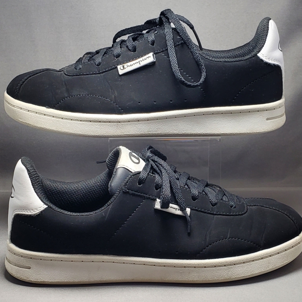 Women's size 7 Black Champion Faux Suede Tennis Sneakers